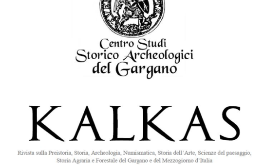 KALKAS - rivista del Centro Studi Storico Archeologici del Gargano